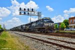 An 8-engine freight train